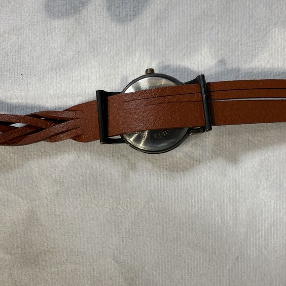 Genuine Leather Braided Strap Double Wrap Watch for Women Vintage Bohemian - Picture 6 of 6